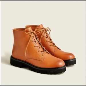 J.Crew Gwen lug sole lace-up boots